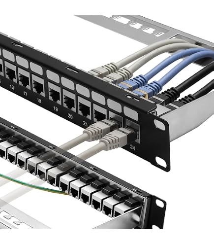 Amazon.com: Commscope UNP-U-610-1U-24 760180042 Patch Panel, Cat6